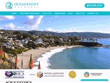Tablet Screenshot of oceanfrontrecovery.com